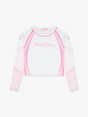 MANTO women rashguard Peacefull violence - white